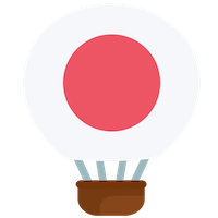LingoCards balloon flag image japan