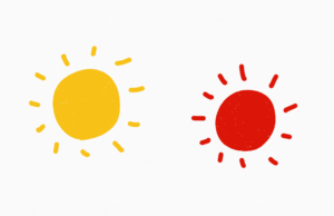 yellow-sun-red-sun