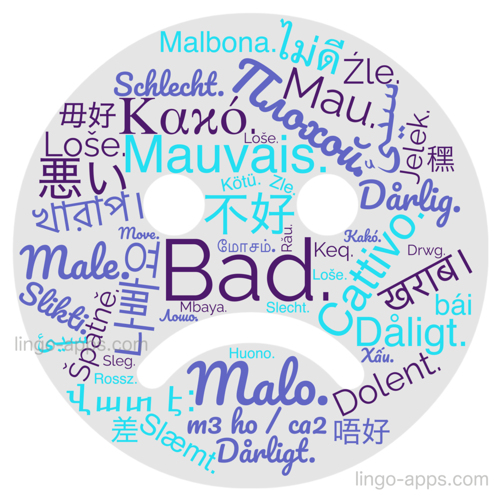 How To Say Bad In 50 Different Languages LingoCards Top 